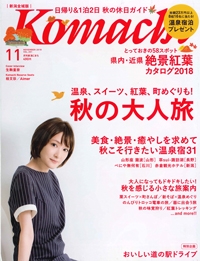 『月刊<br>新潟Komachi』　<br>2018年11月号イメージ